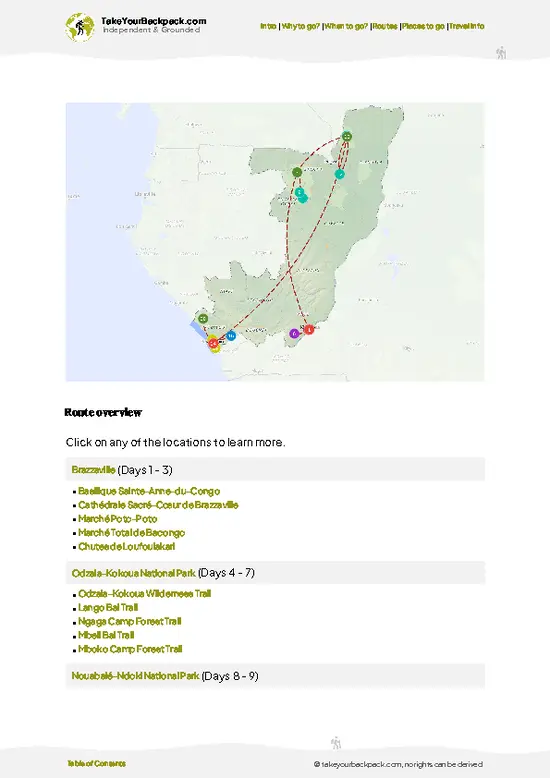 example page 4 from our offline Travel Guide for Republic of the Congo